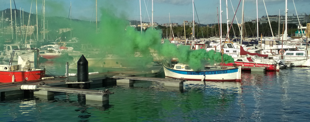 El Club Nàutic resol amb èxit el simulacre d’incendi de Ports de la Generalitat