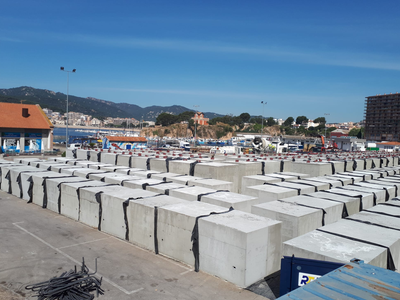 Visita institucional a les obres d’emergència del port de Sant Feliu de Guíxols