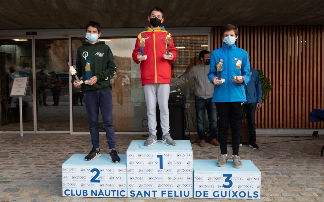 Fernando Puig en Optimist grup 1 i Maria Blanco en grup 2 guanyen la VI Guíxols Cup del CN Sant Feliu