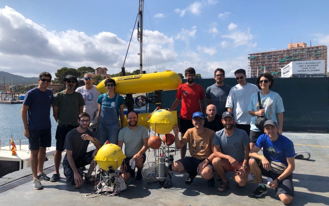 Proves robòtiques de la UdG al Club per monitoritzar ecosistemes marins