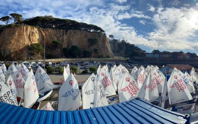 Juan Lleonart en categoria d’or i Aina Álvarez en plata s’imposen en Optimist a la X Guíxols Cup