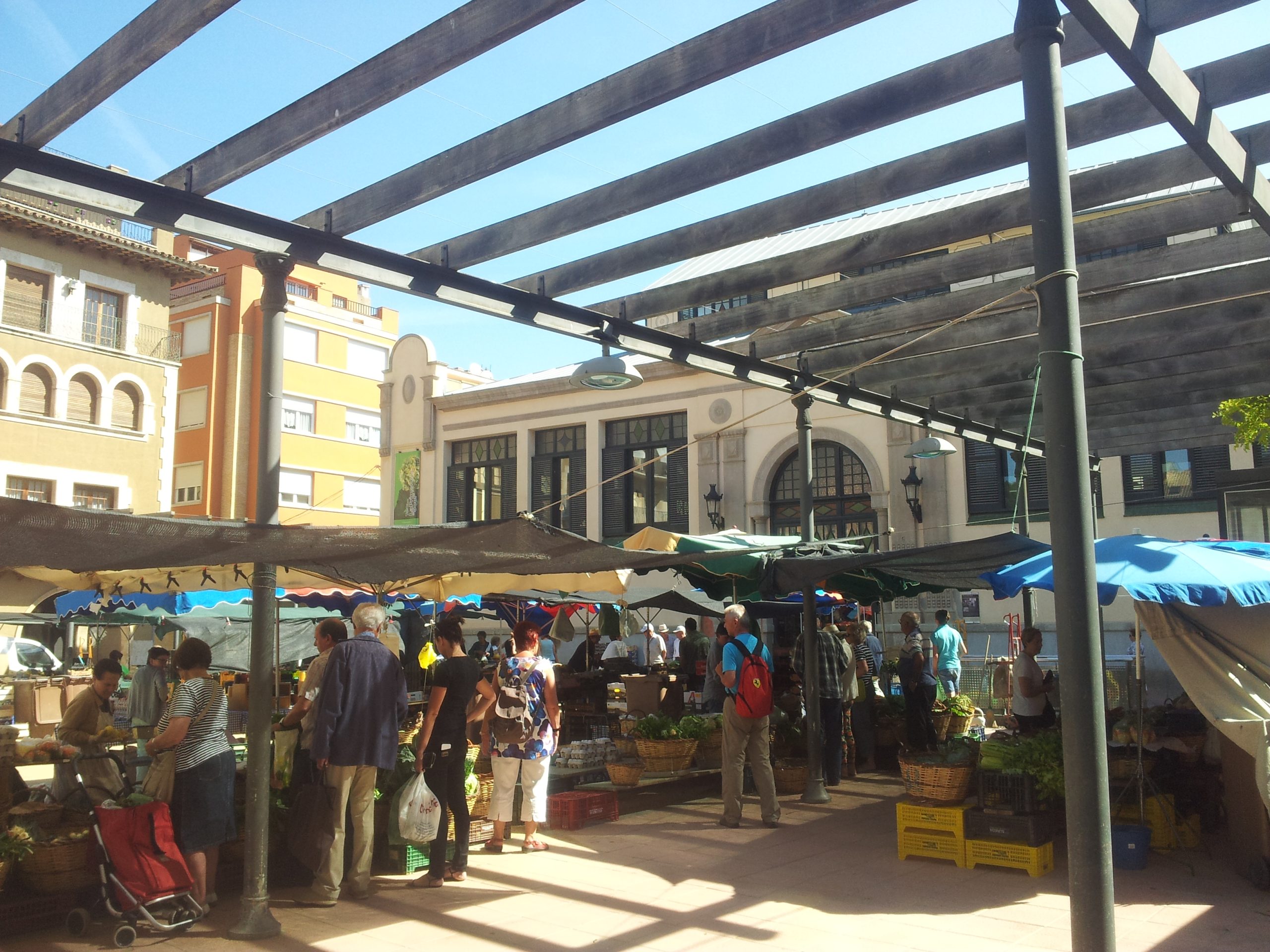 Plaça del Mercat - Sant Feliu de guixol - Photo by Toniher