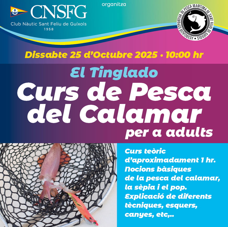 Curs de pesca del calamar (per a adults)