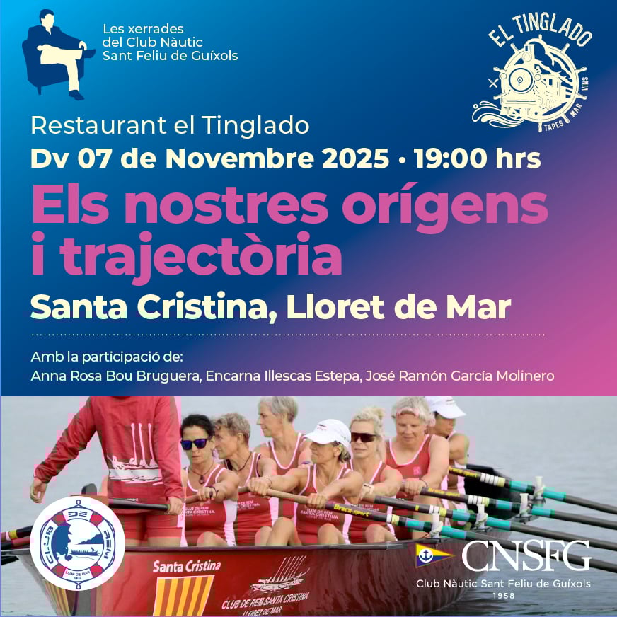 Xerrada CNSFG al Tinglado. Els nostres orígens i trajectòria: Santa Cristina, Lloret de Mar