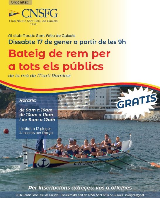 BATEIG DE REM PER A TOTS ELS PÚBLICS