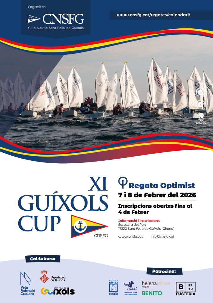 Optimist XI Guíxols Cup 7 i 8 de Febrer del 2026