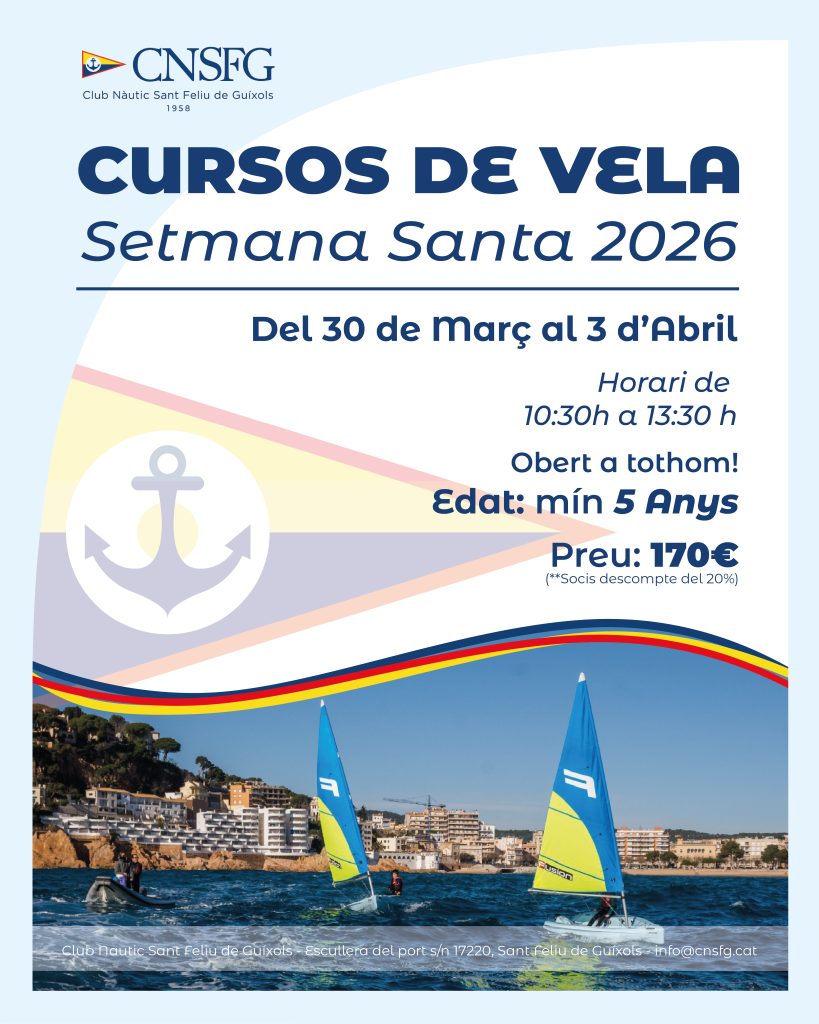 Cursos de Vela Setmana Santa 2026