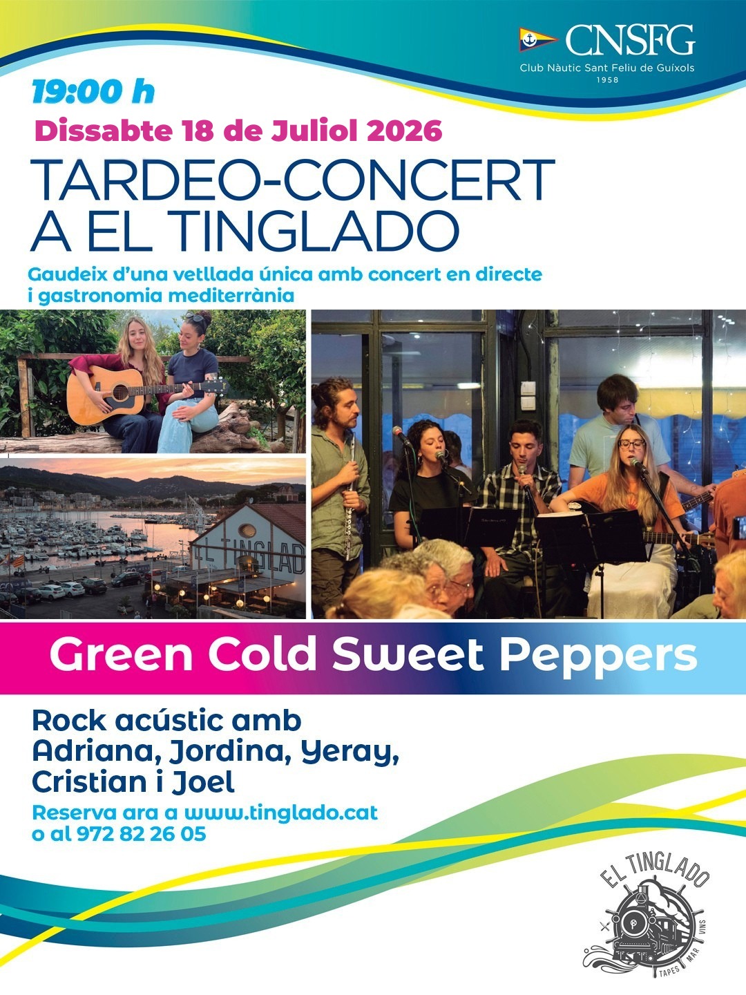 Tinglado tardeo concert 18 juliol 2026