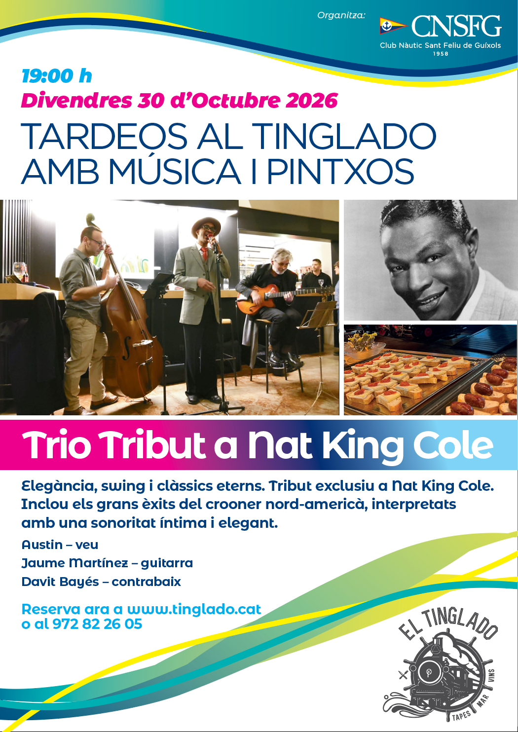 Tardeo tribut Nat King Cole - El Tinglado Sant Feliu de Guíxols